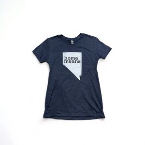 Home Means Nevada Gray-Blue Graphic Tee